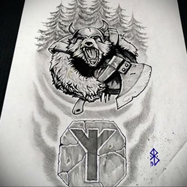 Славянский Бог Велес эскиз