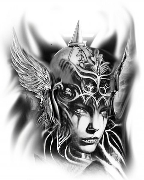 Афина богиня тату эскиз