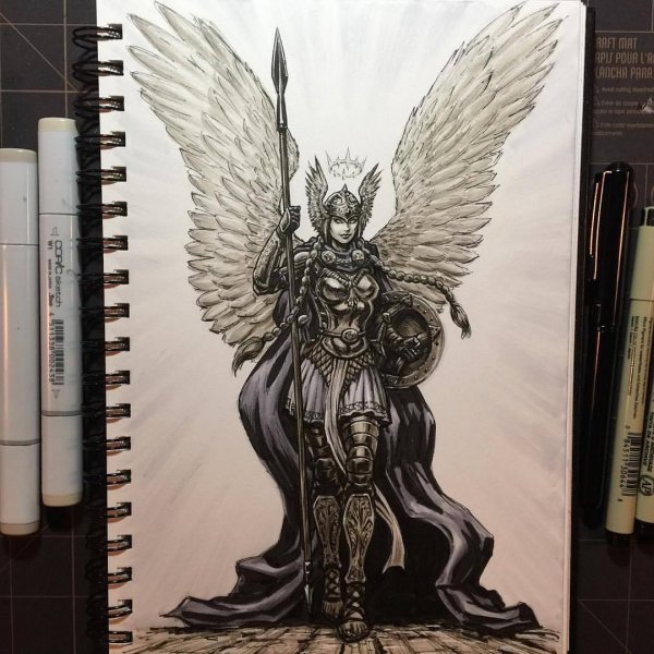 Валькирия Татуировка эскиз