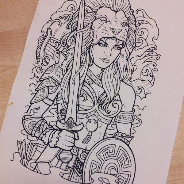 Валькирия эскиз