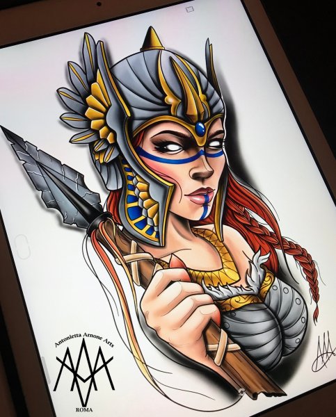 Валькирия раскраска