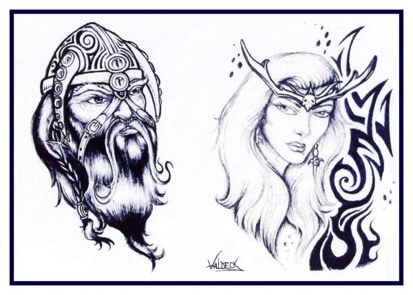 Славянские рисунки эскизы