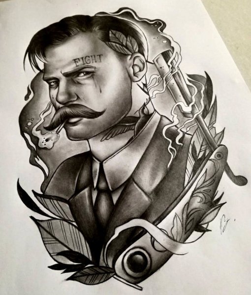 Татуировка пиктограмма на руке