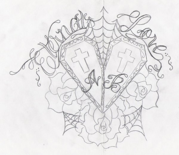 Тату венок с короной