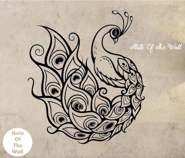 Стилизованные Павлины