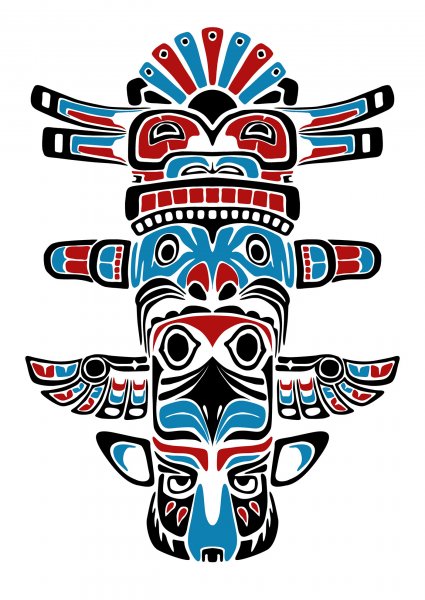 Тотемы индейцев арт