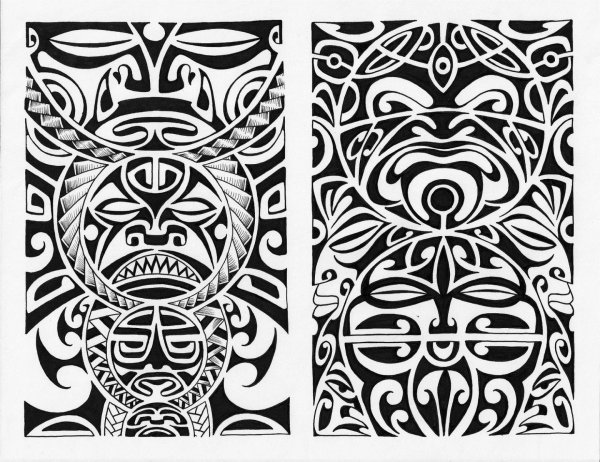 Орнамент Маори Полинезия