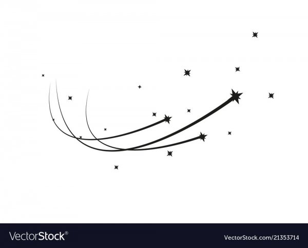 Падающая звезда эскиз