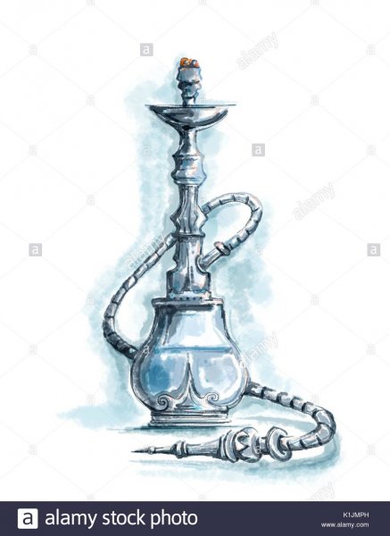 Кальян трафарет