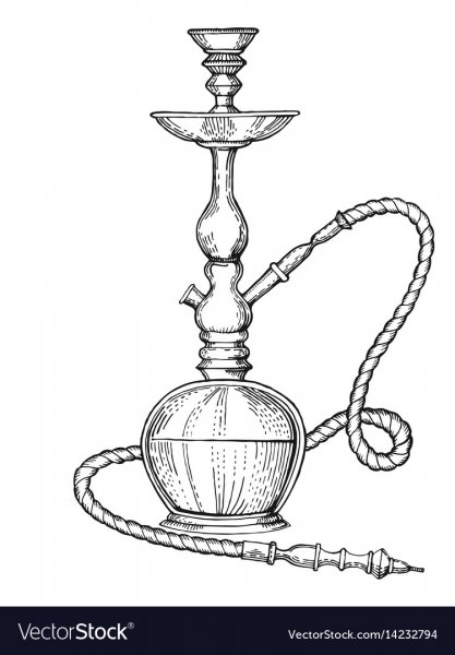 Нарисованный кальян