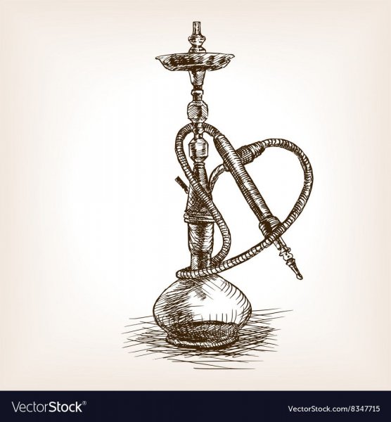 Джин с кальяном вектор