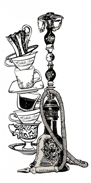 Тату кальяна на руке