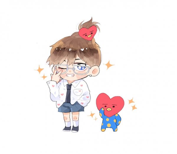 BTS bt21 арт Чиби