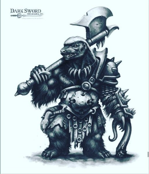 Медоед эскиз