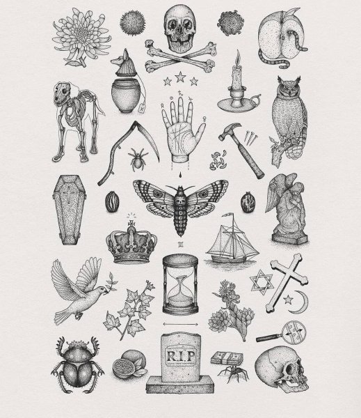 Эстетичные тату эскизы