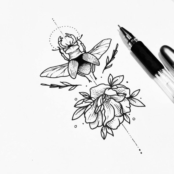 Эскизы тату для девушек