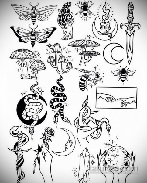 Эскиз маленькой тату