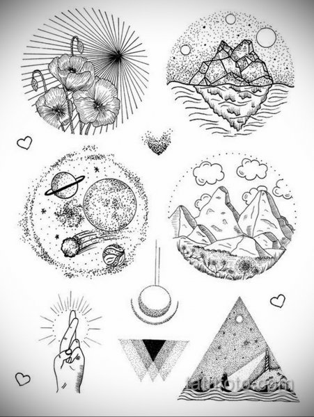 Тату планеты эскизы маленькие