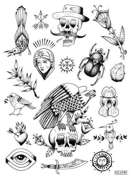 Маленькая тату эскиз