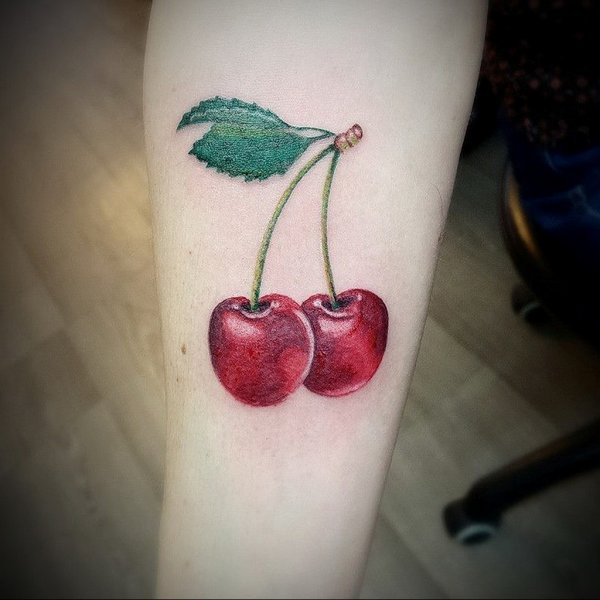 Вишня тату эскиз