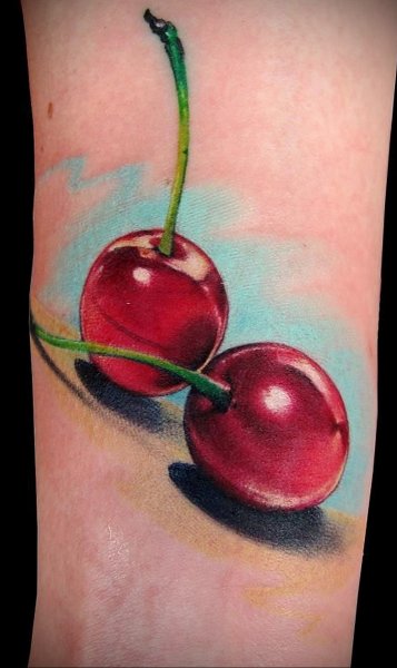 Вишня тату эскиз