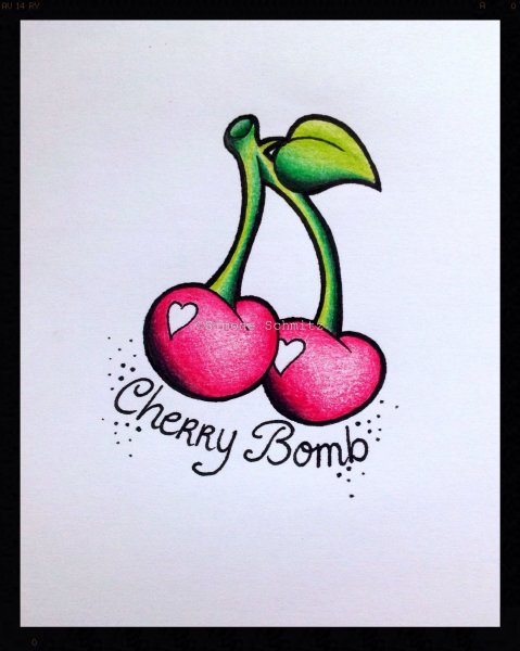 Cherry эскиз тату