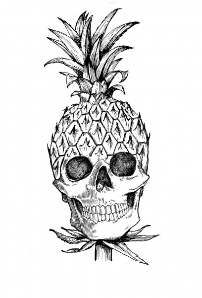 Эскизы татуировок черепа