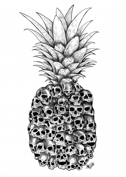 Ананас эскиз