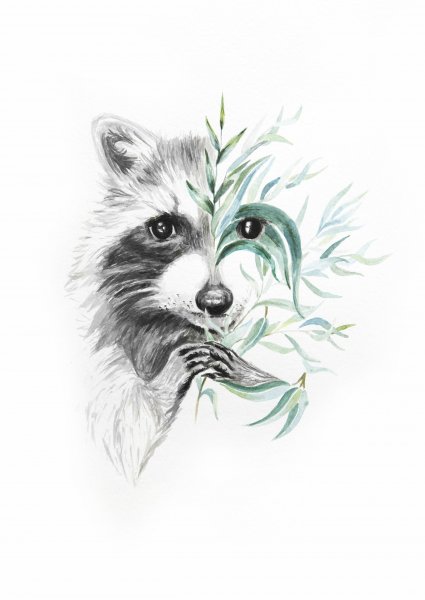 Эскизы тату Енотик