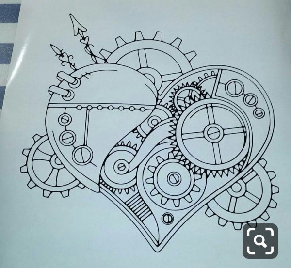 Узоры в стиле стимпанк