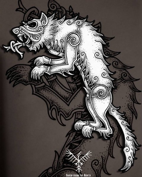 Фенрир тату Викинги