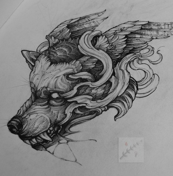 Фенрир гравюра