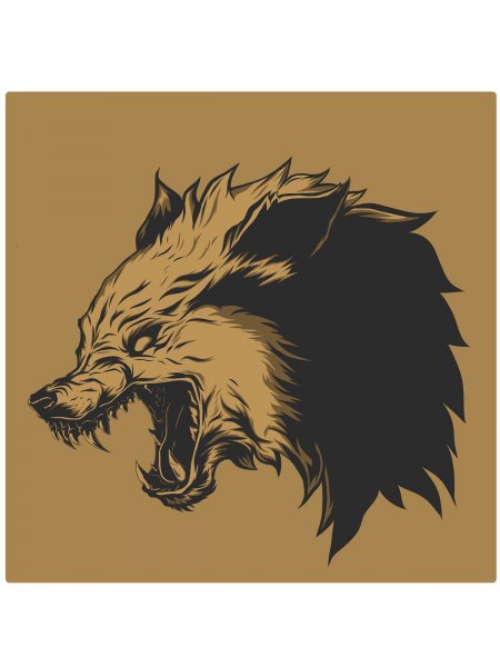 Волк Фенрир эскиз тату