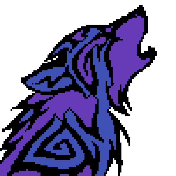 Пиксельные волки