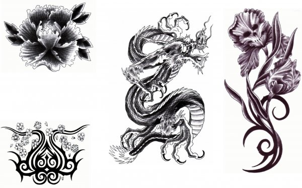 Тату для мужчин эскизы растительные