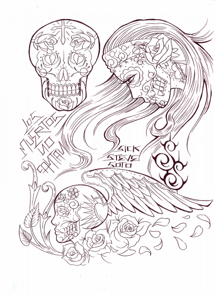 Тату футуризм эскизы