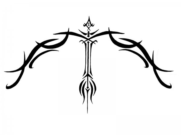 Тату Стрелец для мужчин эскизы