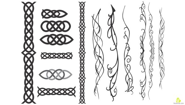 Эльфийские узоры простые