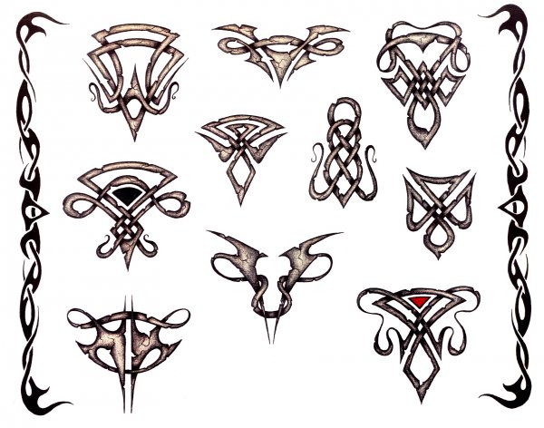 Татуировки Кельтские узоры женские