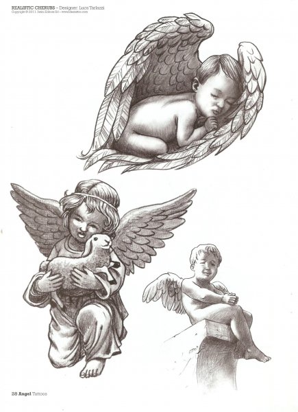 Тату ангелочки