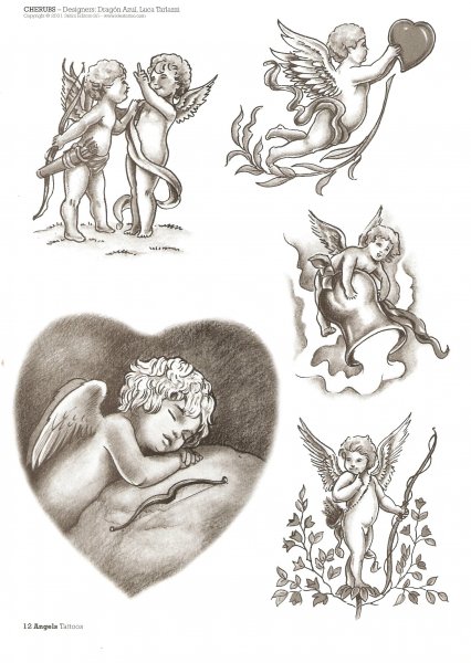 Тату с ангелочками