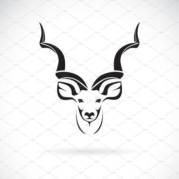 Логотип голова с рогами бренд