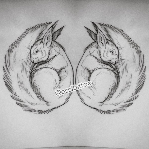 Белочка эскиз