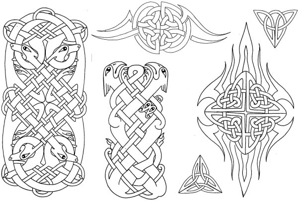 Скандинавские узоры кельтика