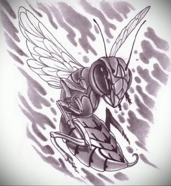 Шершень тату эскиз