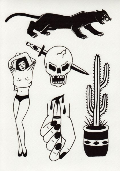 Тату эскизы молодежные