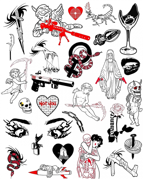 Рисунки для татуировок маленькие молодежные