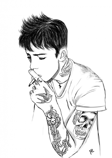 Николас Браун гангста тату