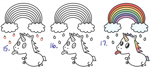 Единорог рисунок пошагово для детей