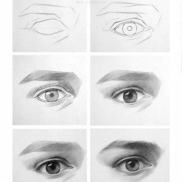 Уроки рисования карандашом глаза
